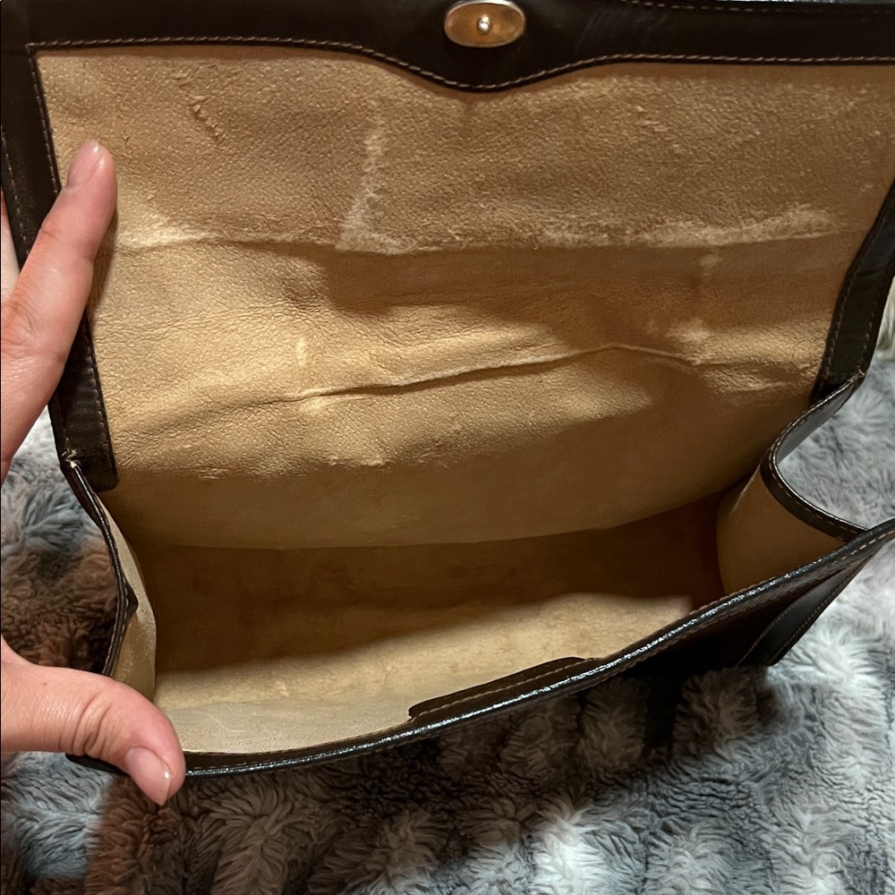 Brown Suede Gucci Ophidia Clutch - Picture 7 of 16